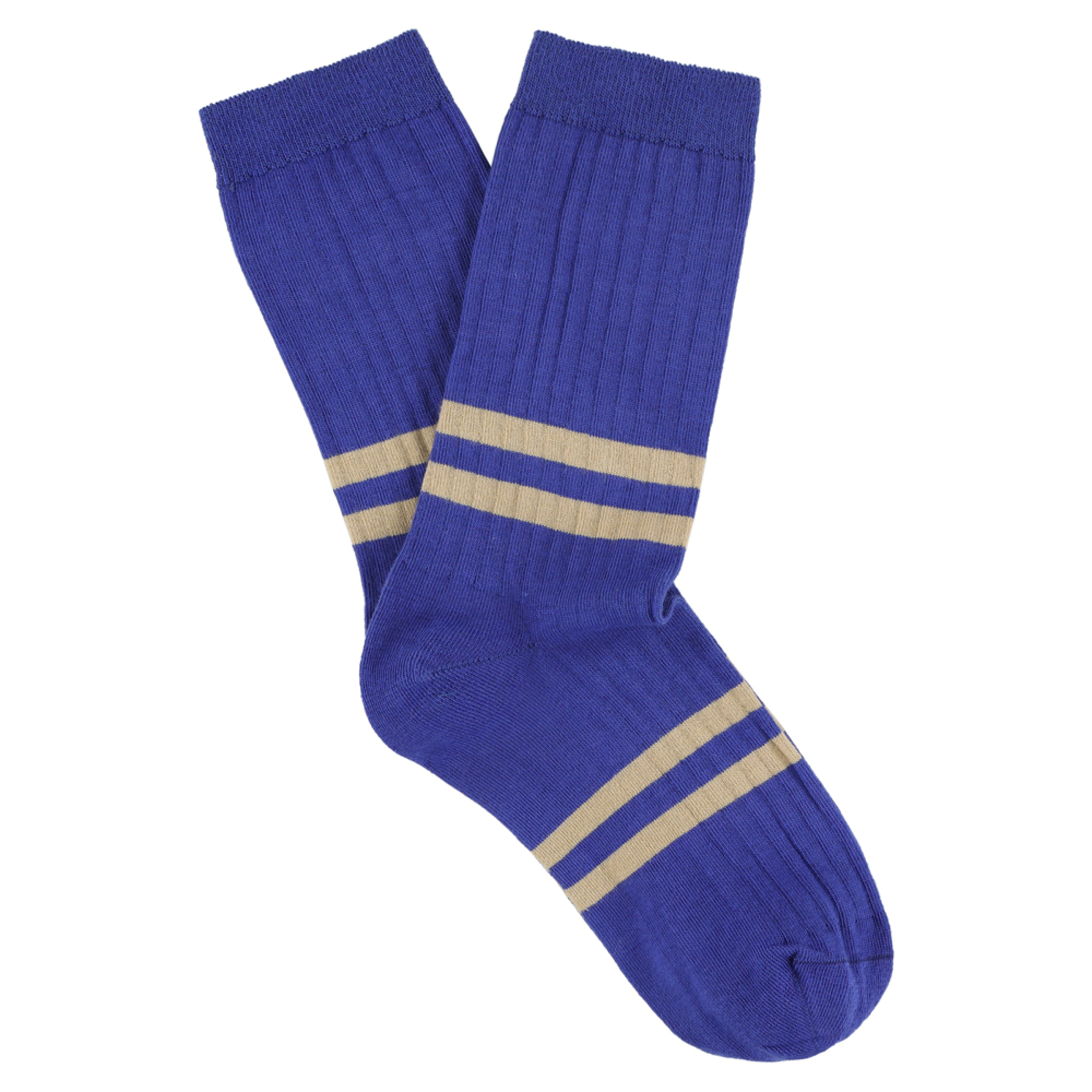 Stripe socks - bright blue / pink