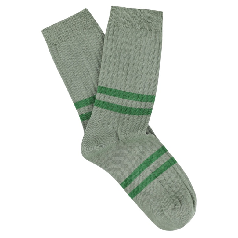 Stripe socks - agave / green