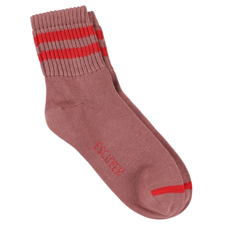 Ankle socks - dark rose / red