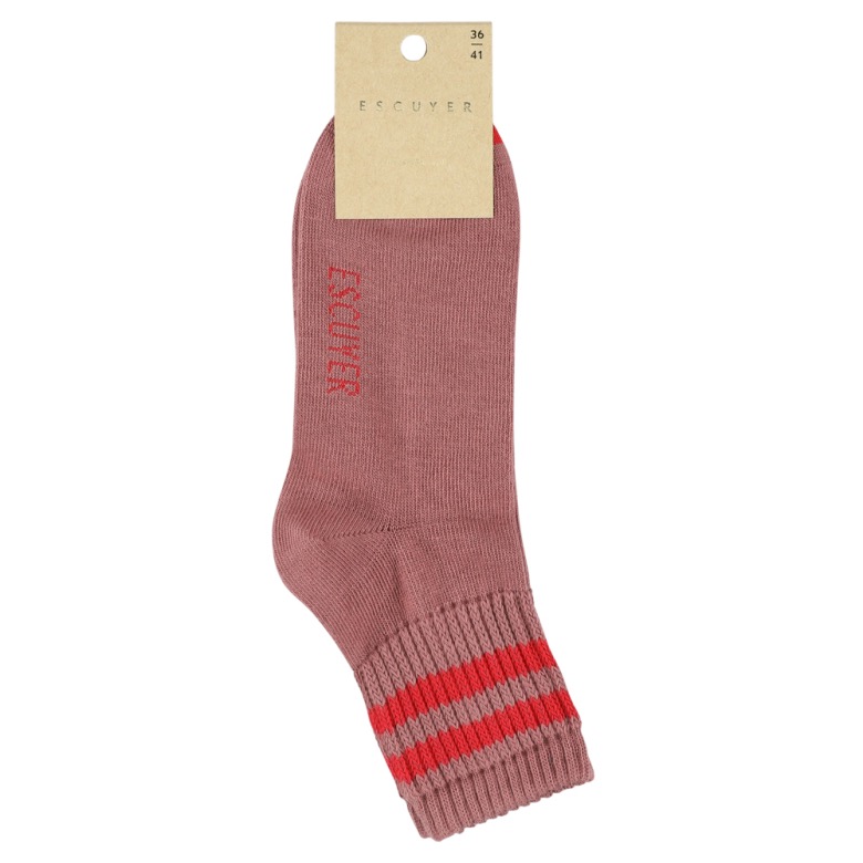 Ankle socks - dark rose / red - Image 2