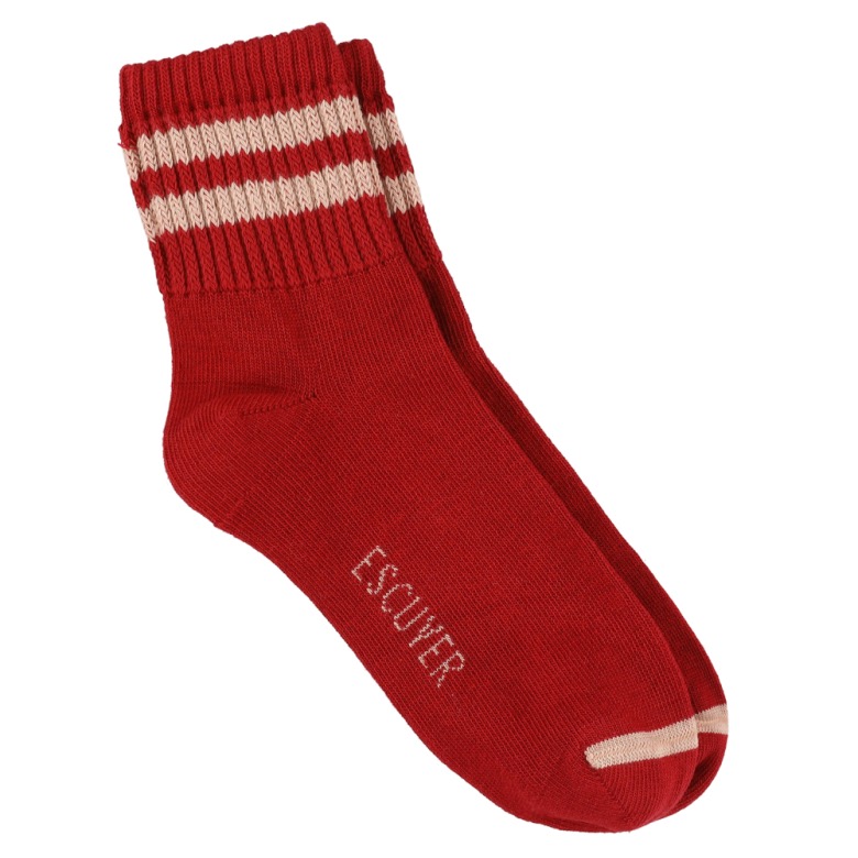 Ankle socks - red / pink