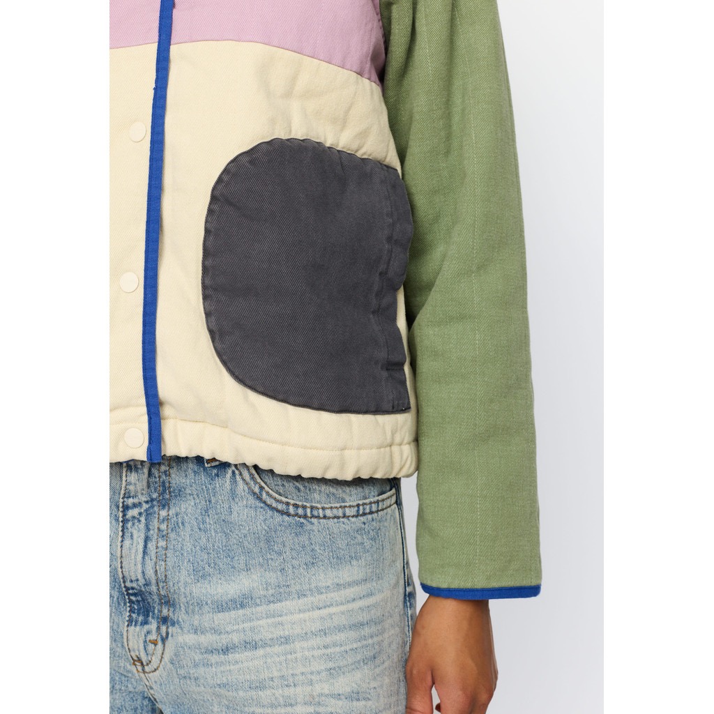 Quilted block jacket - Image 9