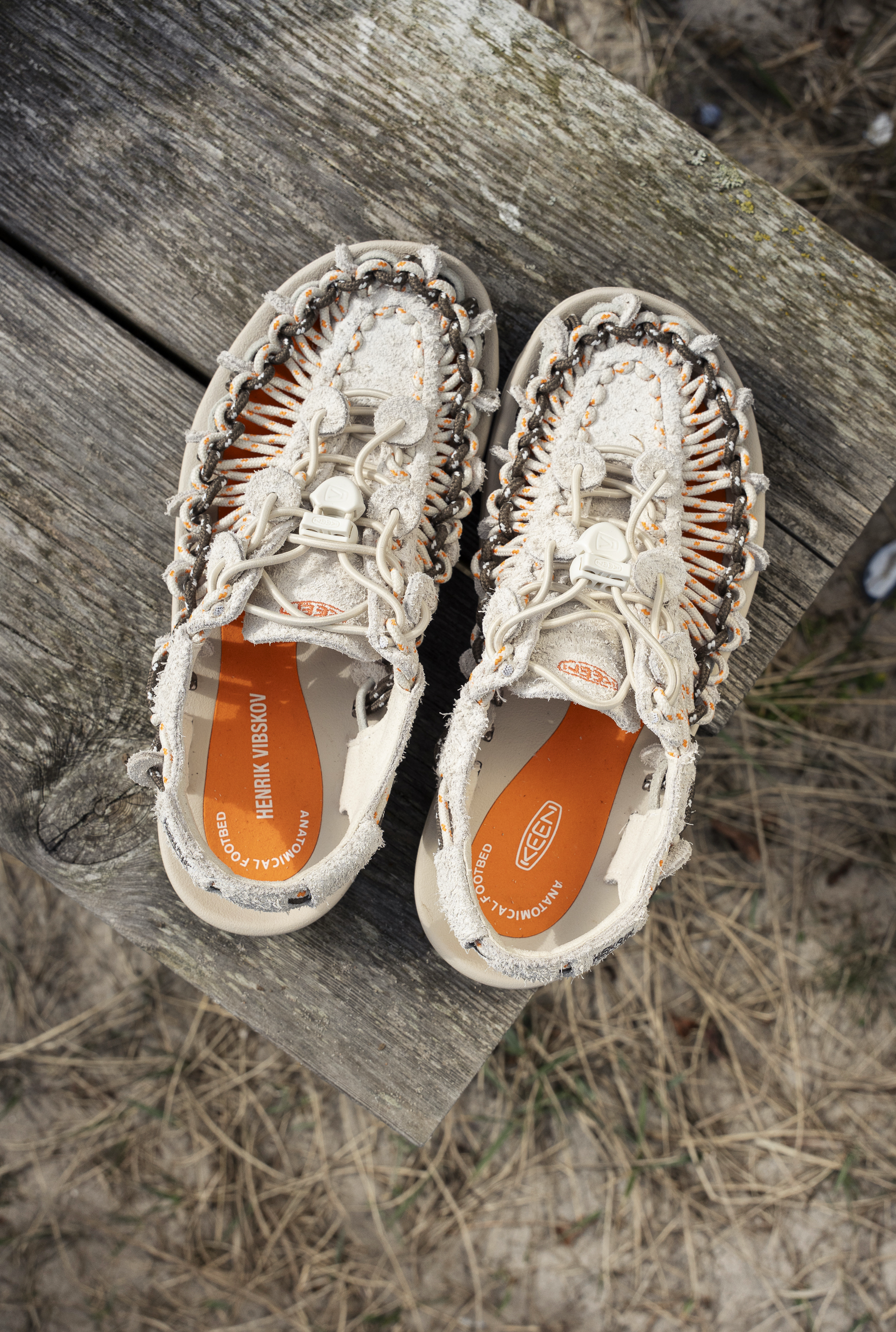 Uneek lea - tangerine / cream - Image 6