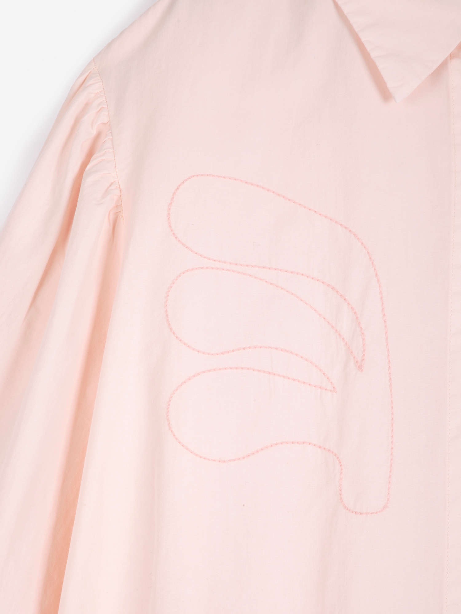 Plant seal embroidery shirt - Image 3