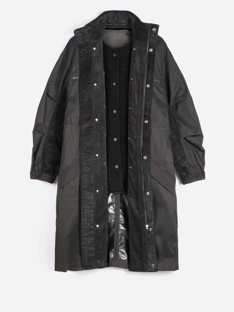 Waxed cotton parka - Image 5