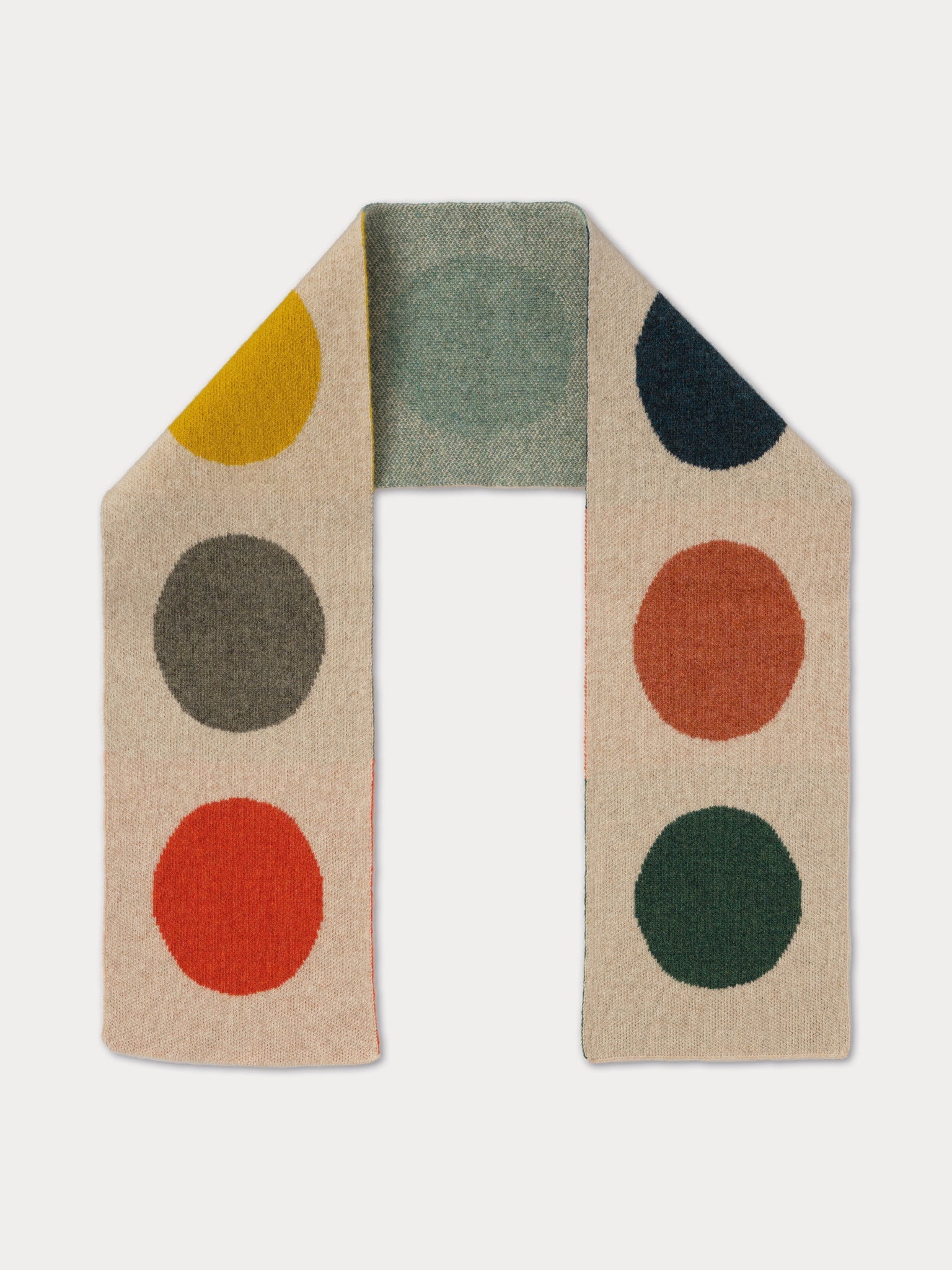 Small multicolour spot scarf